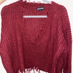 Pretty Little Thing Red Sweater